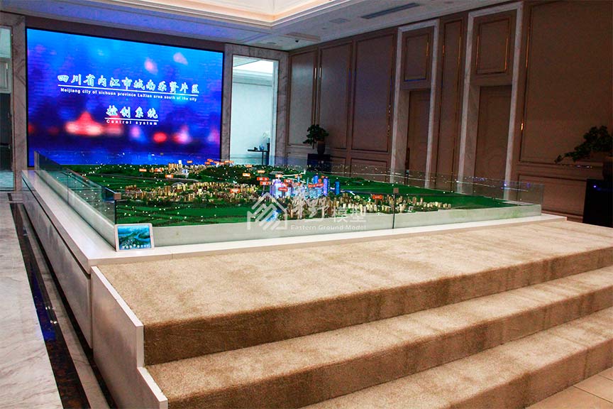 成都内江市城南新区规划模型