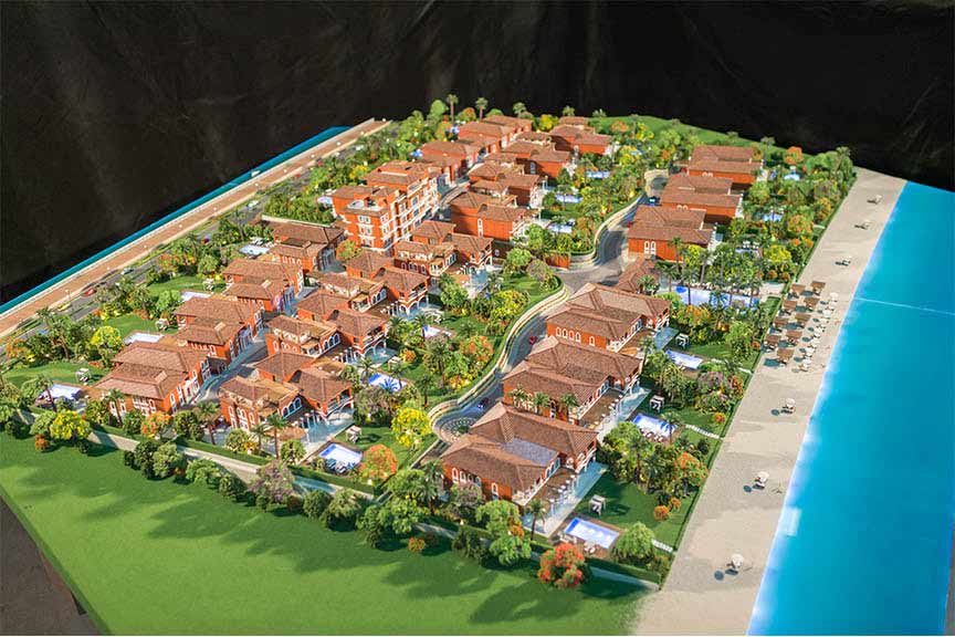 棕榈岛豪华俱乐部别墅模型