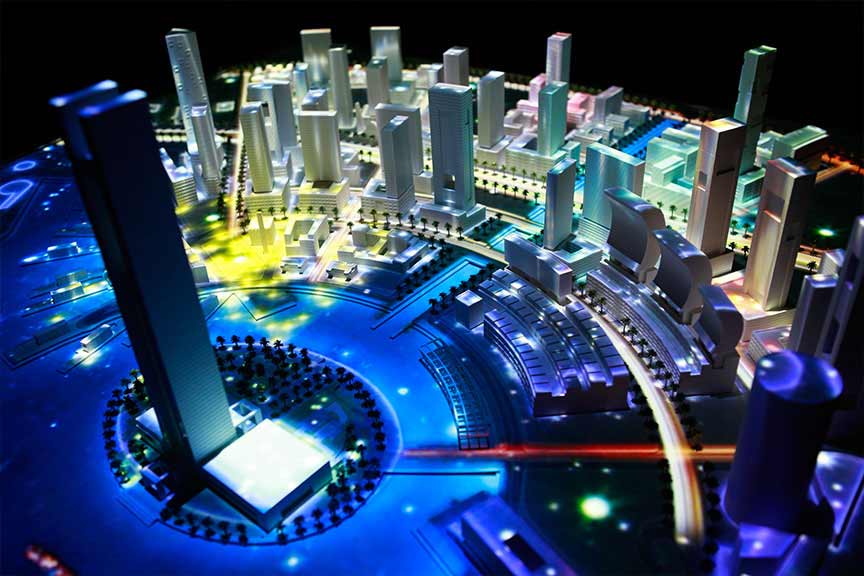 巴林湾投影数字沙盘