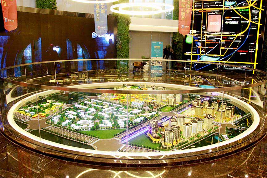 成都蓝光空港总体规划沙盘模型