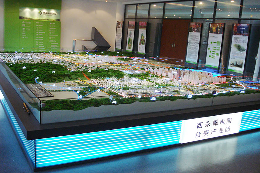 天津西永微电子工业园工业模型