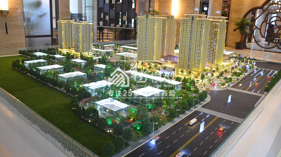 建筑沙盘模型中灯光效果可以给参观者不一样的体验