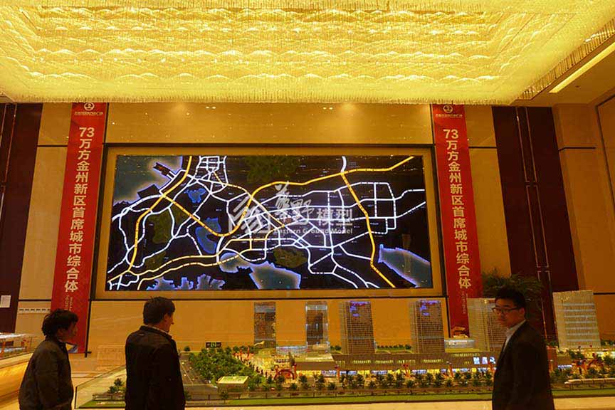 大连万达金州新区广场区域模型