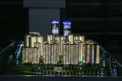 广东中山海雅缤纷城商业综合体沙盘模型