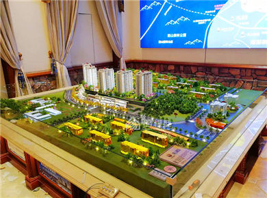 拓海中央公园五期沙盘模型