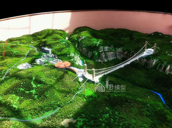 大峡谷玻璃桥沙盘模型