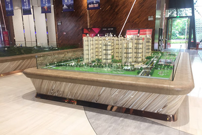 广西南宁保利领秀前城住宅沙盘模型  