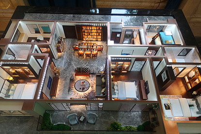 成都中洲白鹭郡5期住宅沙盘模型