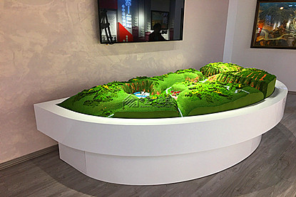 湖南梁家河规划沙盘模型 