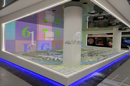 四川南充南部经开区规划沙盘模型