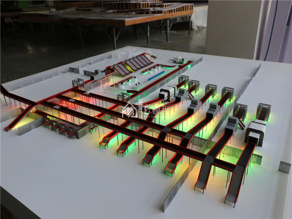 分拣系统设备模型沙盘