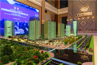 四川简阳天府万汇中心商业综合体模型