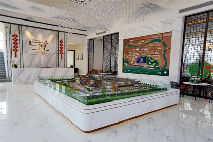 四川内江卓逸·三元汇商业综合体沙盘模型