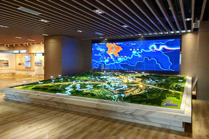 四川内江路桥集团规划沙盘模型