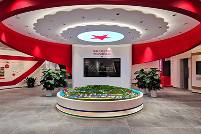 广东珠海党建规划沙盘模型  