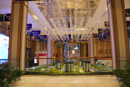 四川乐山领丰·铜雀台·御景住宅沙盘模型