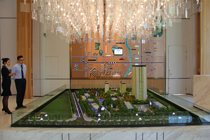 四川成都正黄·翡翠堂住宅沙盘模型