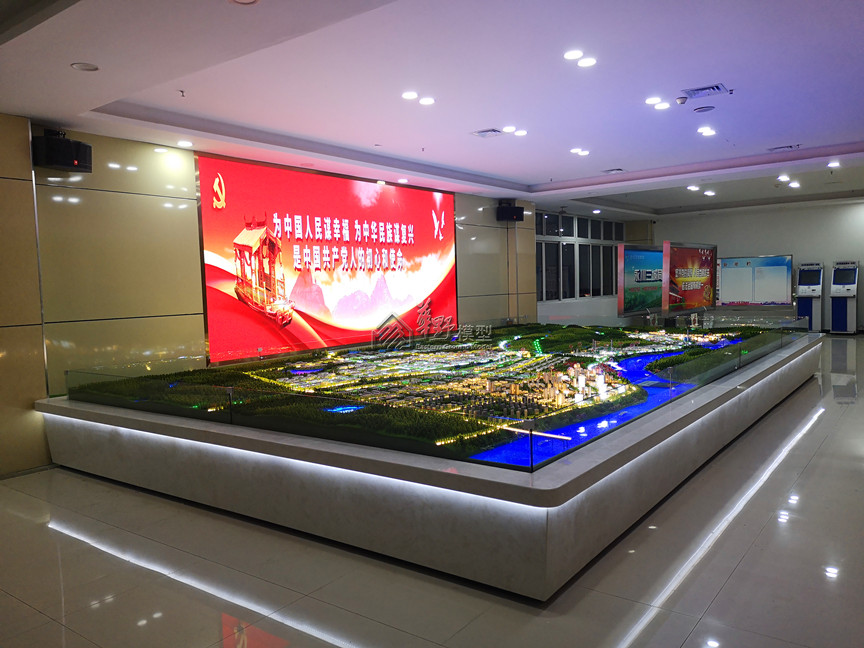 重庆永川高新区港桥产业园规划沙盘模型