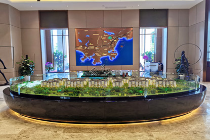 海南三亚双大海棠香居住宅沙盘模型