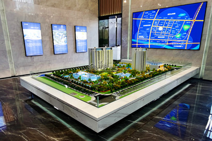 四川绵阳新亚·锦云澜住宅沙盘模型