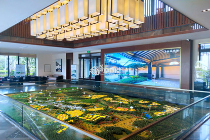 四川自贡蓝城春风桃源住宅沙盘模型