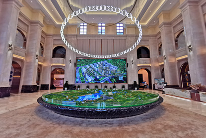 山东淄博中海文昌湖规划模型