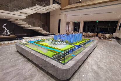 江苏南通融创时代中心住宅沙盘模型