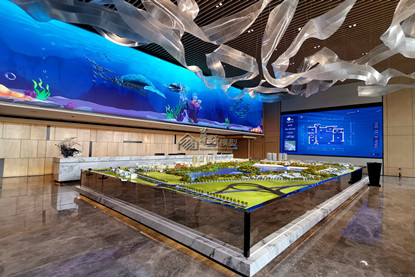 四川绵阳远大.蔚蓝海岸住宅沙盘模型