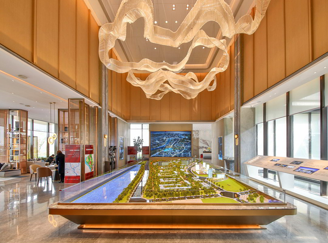 四川绵阳东原凯越印江山住宅沙盘模型